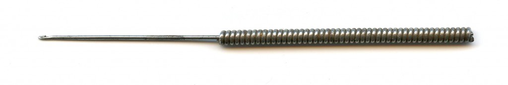 needle w spiral wire handle