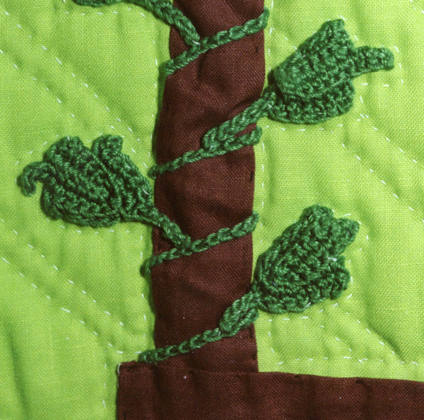 school yard quilt 8 crochet applique vine on well 600px
